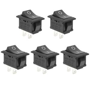 10PCS 12V 로커 스위치 온/오프 2핀 2포지션 SPST 자동차 보트 로커 토글 스위치 AC 6A/250V 10A/125V