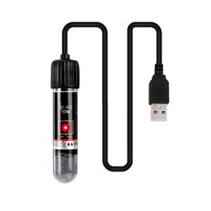 소형 어항용 USB 미니 수족관 히팅 로드 26 ° C 상온 수족관 히터 잠수형 온도 조절기 히터 10W