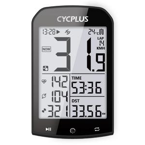 CYCPLUS GPS 자전거 컴퓨터 사이클링 속도계, 블루투스 5.0 ANT + Ciclismo 속도 계량기, Garmin Zwift 자전거 액세서리, M1