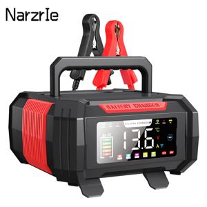 업그레이드된 15A/8A 스마트 배터리 충전기 자동차 오토바이 SUV 납산 리튬 LiFePo4 배터리 용 9 단계 고속 충전 펄스 수리