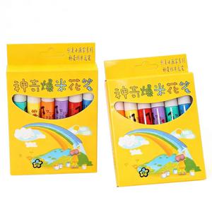 6개 세트 신상 이국적인 팝콘 펜 다기능 폼 마커 펜 노트북 어린이용 매직 펜 재미있는 플러피 펜 3D 버블 펜