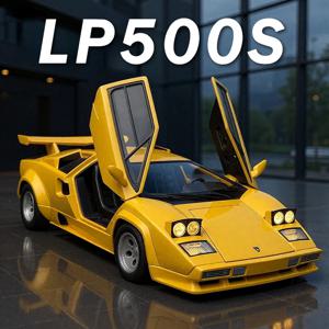 1:24 카운타치 LP500S 아벤타도르 SVJ63 장난감 자동차 모델 사운드 라이트 합금 바디 고무 타이어 슈퍼카 모델 홈 장식 장식품