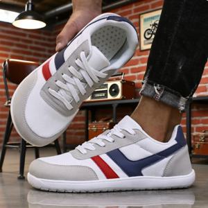 남성용 와이드 베어풋 슈즈, 미니멀리스트 통기성 편안한 워킹화, 패셔너블하고 가벼운 슬립온 소프트 남성 트레일 스니커즈