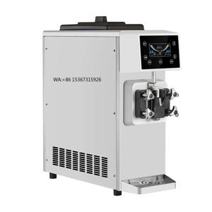 상업용 싱글 헤드 완전 자동 아이스크림 기계 밀크티 가게용 새로운 바삭한 콘 선데이 소형 공간용 과일 제조