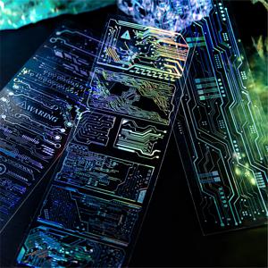 3장 엘리먼트 컬렉션 시리즈 귀여운 PET 레이저 실버 스티커 DIY 다이어리 폰 케이스 핸드메이드 스크랩북 미적 스티커