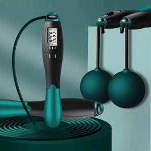조절 가능한 피트니스 짐 트레이닝 카운팅 줄넘기 스틸 스킵핑 운동 홈 장비 스포츠 성인 학생 시험용