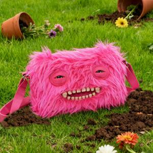 푸글러 어글리 투스 몬스터 플러시 백 크로스바디 백 귀여운 플러시 지갑 백팩 푸글스 지갑 소녀용 만화 동물 체인 스트랩 포함