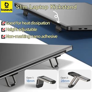 컴퓨터 키보드 홀더 용 Baseus 노트북 킥 스탠드 Macbook Xiaomi 노트북 알루미늄 지원을위한 미니 휴대용 노트북 스탠드