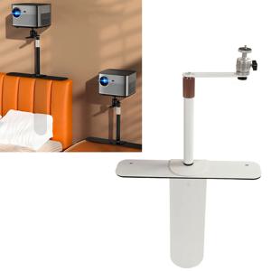 조정 가능한 프로젝터 스탠드 프로젝터 스탠드 24-40CM 조정 가능한 각도 프로젝터 마운트 홀더 소파 침대 옆용 1/4in 스레드