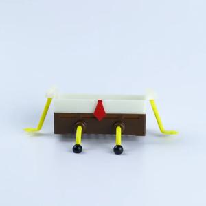 1개 만화 캐릭터 스펀지 배수대 - 욕실, 주방 및 커피 바 액세서리용 플라스틱 걸이형 샤워 수납 정리함