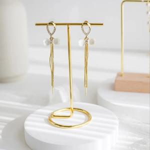 1pc/3pcs/5pcs/10pcs 쥬얼리 디스플레이 스탠드 팔찌 귀걸이 목걸이 스토리지 우드베이스 랙 쥬얼리 주최자 홀더 사진 소품