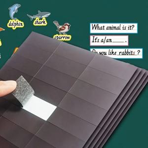 60개/대, 접착식 자석 시트 다기능 다중 장면 자석 스티커, 냉장고 스티커로 사용할 수 있음