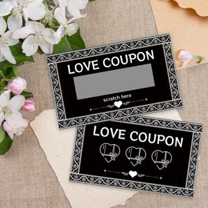 24개 빈 노트 카드, 배경 레이스 패턴 사랑 긁어내기 카드, 2026 휴일 서프라이즈 카드, 파티 장식, DIY 선물