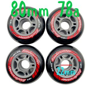 블래더러너 스케이트 휠, 80x24mm 롤러 휠, 80mm 78A, 4 바퀴/로트