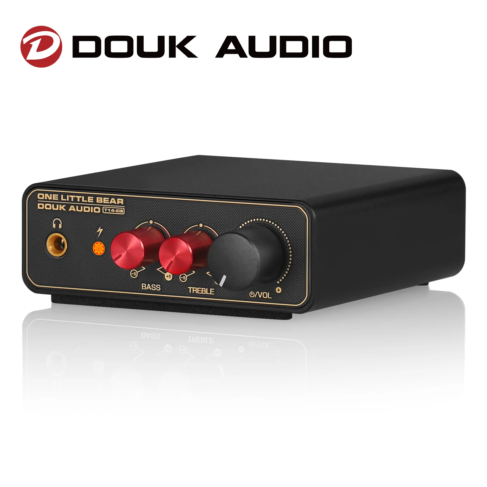 Douk Audio T14-EQ 스테레오 RIAA MM/MC 포노 스테이지 프리앰프 홈 턴테이블 프리앰프(3.5mm 헤드폰 앰프 포함)