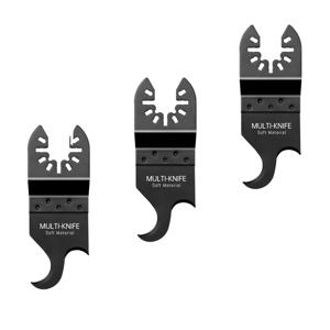 1/3PCS 진동 멀티툴 훅 나이프 블레이드, 부드러운 재료 절단용 멀티툴 톱날, 지붕널, PVC 카펫용