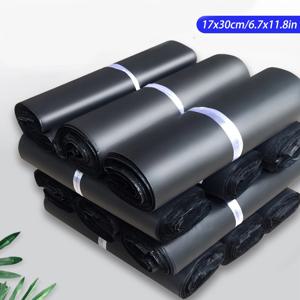 100/300pcs 블랙 택배 메일러 가방 폴리 패키지 셀프 씰 메일링 익스프레스 가방 봉투 포장 가방 배송용 가방