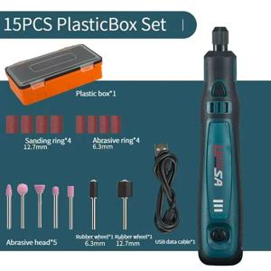 소형 전기 연마기 다기능 핸드 헬드 연마 충전 그라인딩 펜, 미니어처 가정용 조각 도구 조합