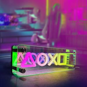 네온 사인 조명, 3D LED 테이블 램프, 다채로운 천 레이어 거울 분위기 조명, E-스포츠, 침실, 생일, 파티 데코용