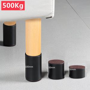 4Pcs 금속 가구 피트 다리 침대 라이저 패드 높이기 광장 라운드 테이블 의자 책상 소파 라이저 바닥 보호기 엘리베이터