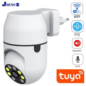 Tuya PTZ IP 카메라 무선 인간 자동 추적 Cctv 보안 감시 스마트 클라우드 컬러 나이트 비전 Wifi 홈 캠