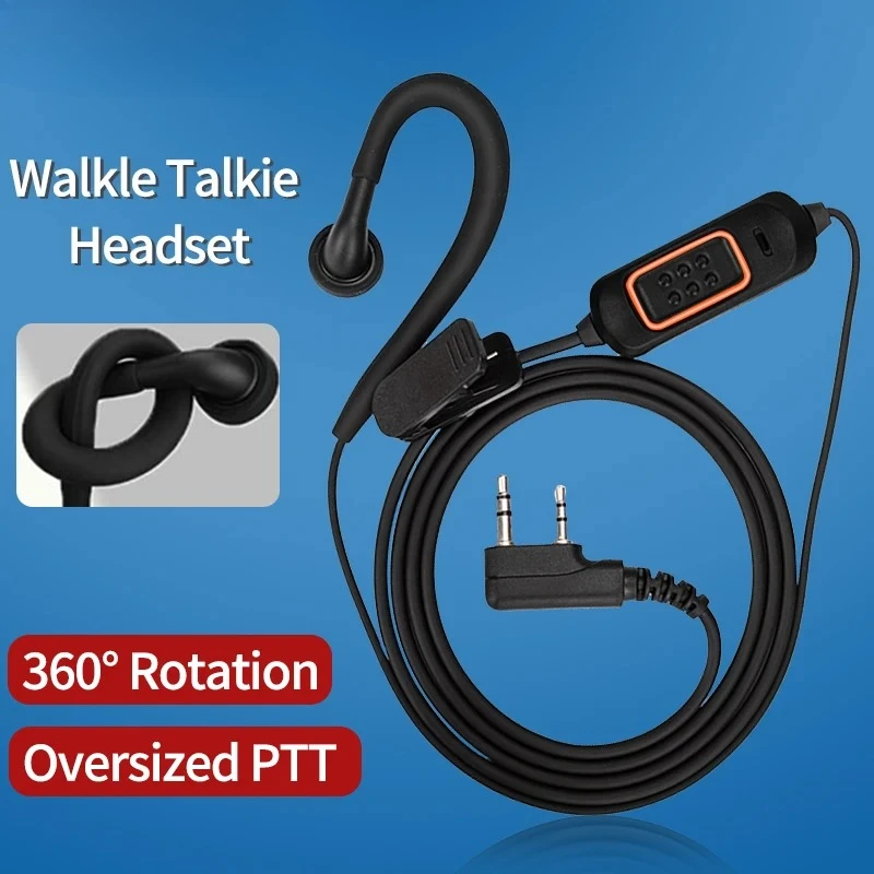 새로운 Baofeng 780 헤드셋 마이크 이어폰 BaoFeng UV-5R UV-5RH UV-21 PRO Quansheng UV-K6 워키 토키 양방향 라디오 액세서리