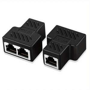 RJ45 분배기 1-2 이더넷 어댑터 인터넷 네트워크 케이블 연장기 PC TV 박스 라우터용 RJ45 커넥터 커플러 고품질