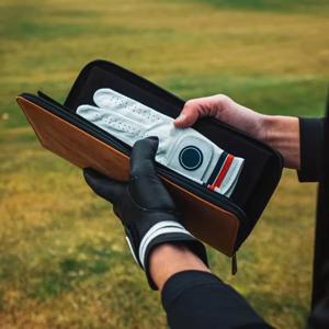 가죽 골프 장갑 지갑 홀더 지퍼 골프 장갑 보관 가방