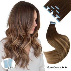 MRSHAIR 테이프 인 헤어 익스텐션 인간의 머리카락 스킨 위프 레미 천연 테이프 인 익스텐션 40-50G/팩 전체 12-24 인치 테이프 인
