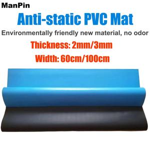 3mm 2mm 두께 정전기 방지 PVC ESD 데스크탑 테이블 고무 패드 작업 매트 휴대폰 전자제품 수리 공장 수리 도구 무취 미끄럼 방지