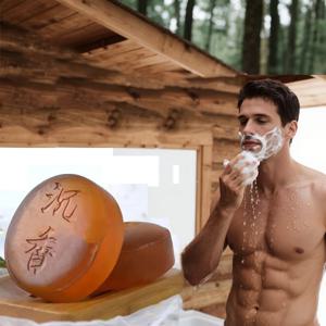 100g 침향 에센셜 오일 비누, 천연 침향/산달우드 비누 보습 클렌징 목욕 비누, 상쾌하고 유분 조절