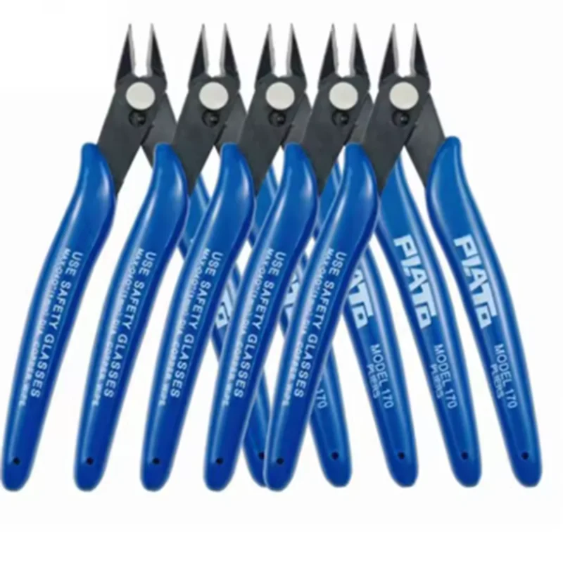 1/5/10개입 대각선 플라이어 탄소강 플라이어 전선 케이블 커터 사이드 스닙 플러스 플라이어 니퍼 수공구