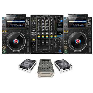 새로운 오리지널 파이오니어 CDJ-3000 & DJM-900 NXS2 번들 - 블랙