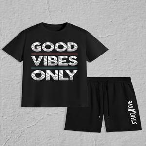 남성용 세트 2025 여름 그래픽 크루넥 슈트 남성 스포츠 프린트 신상 남성 세트 남성 정장 트레이닝 슈트 세트 남성용