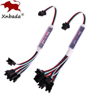 WS2811 WS2812B SK6812 3Pin 주소 지정 가능 RGBIC LED 스트립 스트링 모듈 1 ~ 4/8 DC5-24V 용 미니 TTL 신호 LED 증폭기 리피터