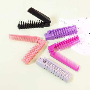 휴대용 여행용 접이식 빗 브러시, 정전기 방지 스타일링 마사지 빗, 전문 헤어 스타일링 도구, 실제 헤어 가발용 스페셜