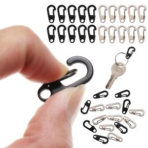 4/10Pcs Carabiner D-링 열쇠 고리 스프링 클립 미니 알루미늄 합금 교수형 버클 생존 EDC 기어 야외 캠핑 열쇠 고리 도구