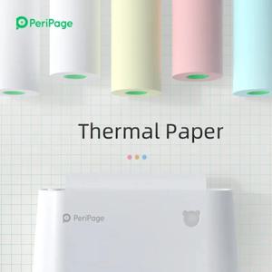 감열지 라벨 종이 스티커 PeriPage 56x30 77x30mm 열전사 포켓 용 미니 무선 프린터 A9/A6 사진 메모 용