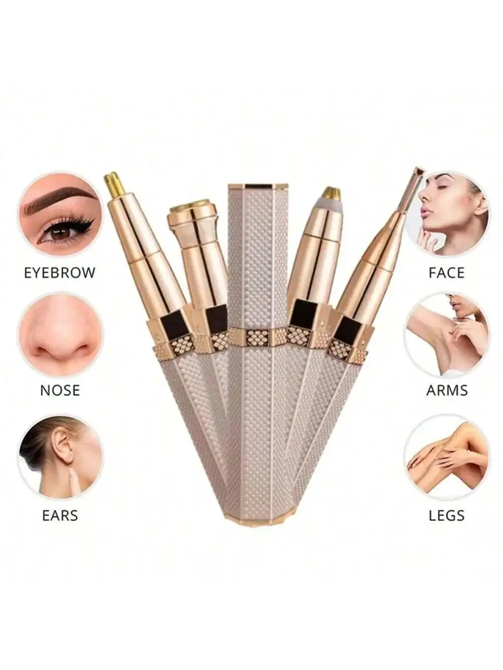 여성용 전기 헤어 리무버 면도기 눈썹 트리머 제모기 전기 무통 헤어 리무버 기계 바디 페이셜 배터리 capac