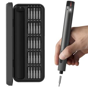 휴대폰 수리를위한 전기 스크루 드라이버 세트 USB 충전식 다중 속도 조정 다기능 DIY 도구 키트 비트 매뉴얼