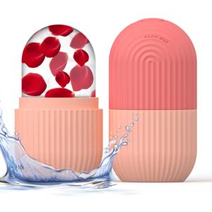 미용 및 피부 관리용 실리콘 얼굴 얼음 큐브 몰드 1개, 실리콘 얼굴 얼음 롤러