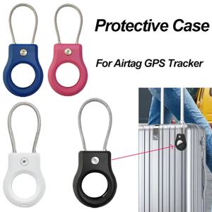 에어태그 GPS 트래커 PC 하드 쉘 방수 보호 케이스 에어태그 분실 방지 장치 와이어 로프 키체인 스마트 액세서리