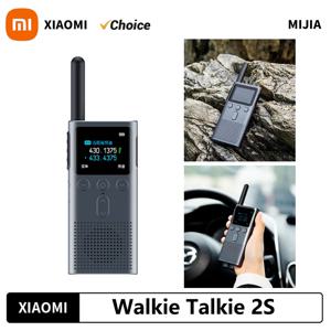XIAOMI 워키토키 2S 1.77인치 컬러 스크린 4W 전력 120시간 대기 듀얼 모드 5km 통화 거리 IP54 실외 보안 인터콤