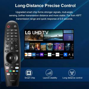 새로운 AN-MR20GA AKB 75855501   많은 LG 모델에 대한 LG 스마트 TV용 음성 및 포인터 기능 리모컨 포함