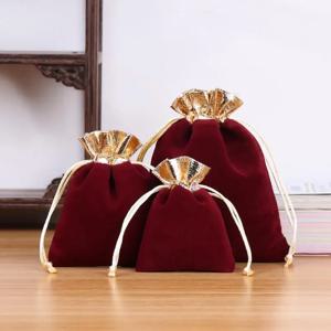 패션 쥬얼리 패키지 드로스트링 벨벳 가방, 선물 삼베 보관 가방
