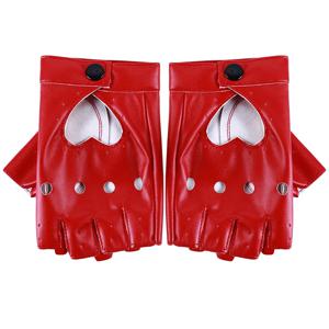 가죽 장갑 Guantes Mujer 여성용 여성용 레드 Balck 화이트 러빙 하트 장갑 여성용