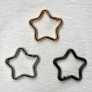 1PCS 오각형 알루미늄 카라비너 키 체인 클립