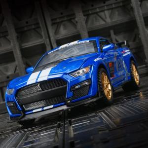 1:32 머스탱 바이퍼 GT500 합금 럭셔리카 로고 다이캐스트 모델 사운드 라이트 장난감, 어린이 생일 장난감 선물, 트렌디 디스플레이 장식
