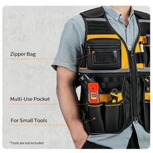 공구 가방, 공구 조끼 수납 가방 홀더 다용도 조절 가능한 스트랩 작업장 장인 편리한 공구 정원 가꾸기 다중 포켓