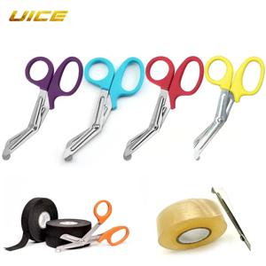 UICE 아이스 하키 테이프 가위 다용도 스테인리스 가위 면 PVC 테이프 붕대 절단 하키 액세서리